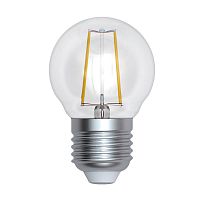 UL-00005174 Лампа светодиодная LED-G45-9W/3000K/E27/CL PLS02WH Sky прозр. картон Uniel 