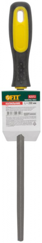 42572 Напильник прорезиненная ручка трехгранный 200мм FIT  фото 3