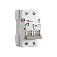 mcb10-2-10C-av Выключатель автоматический модульный 2п C 10А 10кА AV-10 AVERES EKF 