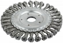 Корщетка, тип "колесо", посадочный диаметр 22.2 мм, стальная витая проволока 150 мм в г. Санкт-Петербург 