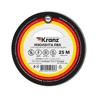 Изолента ПВХ KRANZ 0.13х19 мм, 25 м, серая 5шт в г. Санкт-Петербург 