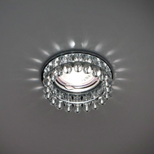 Светильник встраиваемый Feron CD2130 потолочный MR16 G5.3 прозрачный, хром 18768 в г. Санкт-Петербург  фото 2