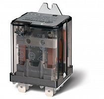 628290240300 Реле силовое электромеханич. монтаж в наконечники Faston 250 (6.3х0.8мм) 2NO 16А AgCdO (зазор >/=3мм) 24В DC RTI монтаж. фланец FINDER 
