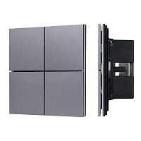 038366 Панель кнопочная KNX-304-23-IN Grey (BUS Frameless) (IP20 металл) INTELLIGENT ARLIGHT 