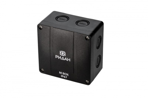 21RT0929R Коробка распределительная M BOX 110х110х67мм IP67 черн. Ридан 