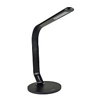 TLD-555 Black/LED/500Lm/5500K/Dimmer/USB Светильник настольный, 8W. Сенсорный выключатель. Черный. ТМ