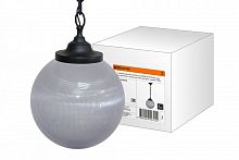 SQ0313-0010 Светильник НСБ 02-60-252 УХЛ4 60 Вт, IP40, шар прозрачный с огранкой 250 мм, цепь черная TDM