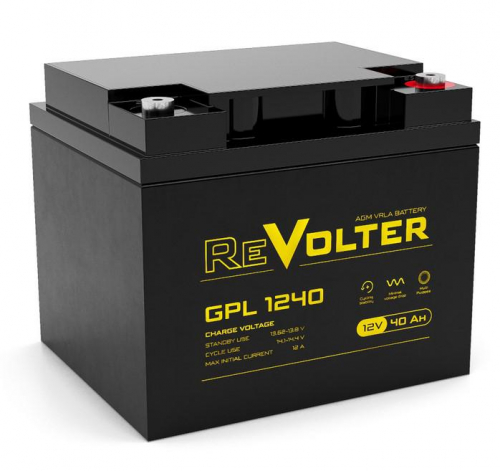 Аккумулятор 12В 40А.ч REVOLTER GPL 1240 в г. Санкт-Петербург 