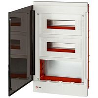 Б0059317 Щит распределительный со слаботочным отсеком MultiBox bs-24f встраиваемый пластиковый 24 модуля IP40 Эра 