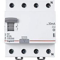 Выключатель дифференциального тока (УЗО) 4п 63А 30мА тип AC RX3 Leg 402064 в г. Санкт-Петербург 