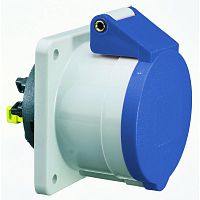 13703 Розетка встраиваемая 32А 3п 2P+PE 6ч 230В IP44 75х75 Quick Connect Bals 