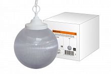 SQ0313-0009 Светильник НСБ 02-60-252 УХЛ4 60 Вт, IP40, шар прозрачный с огранкой 250 мм, цепь белая TDM