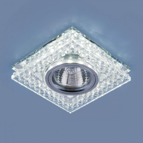 Встраиваемый светильник Elektrostandard 8391 MR16 CL/SL прозрачный/серебро a036609 в г. Санкт-Петербург  фото 3