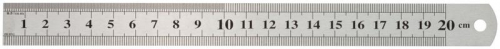 19002 Линейка нержавеющая 200х19мм FIT 
