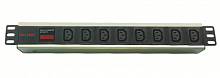 Блок розеток 8-м 10А IEC 60320 C13 для 19дюйм шкафов амперметр DKC R519IEC8AMC14 в г. Санкт-Петербург 