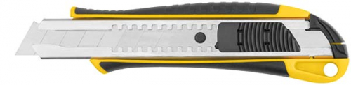 Нож технический 18 мм усиленный прорезиненный, 2-х сторонняя автофиксация в г. Санкт-Петербург  фото 6