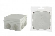 SQ1401-0114 Распаячная коробка ОП 110х110х70мм, крышка на винтах, IP55, 8вх. TDM