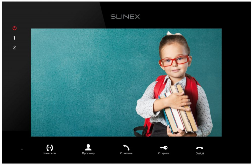 00087831 Видеодомофон SQ-07MTHD черн. Slinex 