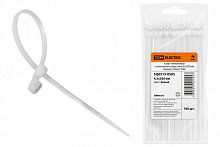 SQ0515-0505 Хомут нейлоновый с монтажным отверстием 4.3х200 мм (белый) (100шт) TDM