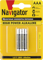 Элемент питания алкалиновый AAA/LR03 94 750 NBT-NE-LR03-BP2 (блист.2шт) Navigator 94750 в г. Санкт-Петербург 