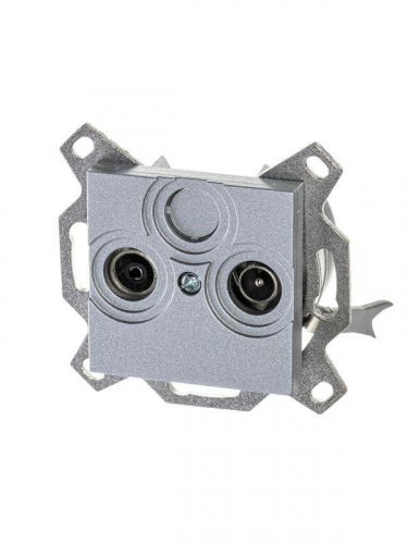 2CHH083607A6070 Розетка телевизионная проходная TV/R Levit 7дБ серебр. ABB 
