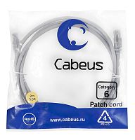 7268c Патч-корд U/UTP кат.6 PC-UTP-RJ45-Cat.6-2m 2xRJ45/8p8c неэкранир. PVC 2м сер. Cabeus 