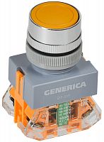 BBT50-11T-3-21-K05-G Кнопка D7-11T d22мм 1НО+1НЗ с фиксацией желт. GENERICA 
