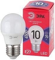 Лампа светодиодная RED LINE LED P45-10W-865-E27 R 10Вт P45 шар 6500К холод. бел. E27 Эра Б0045355 в г. Санкт-Петербург 