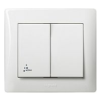 Galea Life Выключатель двойной IP44 Legrand/Daccord 771021