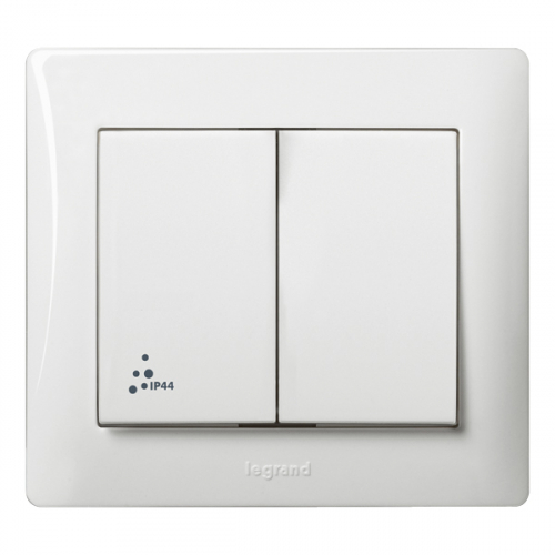 Galea Life Выключатель двойной IP44 Legrand/Daccord 771021