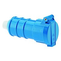 7409 Розетка кабельная Schuko 16А 3п 2P+E 250В IP54 син. Bals 