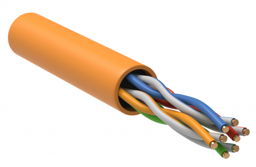 Витая пара U/UTP кат.5E 4x2х24AWG solid LSZH 305м оранжевый в г. Санкт-Петербург 