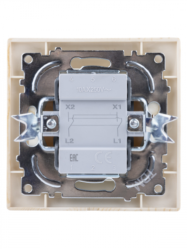 Перекрестный выключатель 1-кл. 10А сосна "Лама" TDM в г. Санкт-Петербург  фото 4