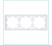 FD1003W Рамка 3-м СП FD бел. глянцевый Jasmart 