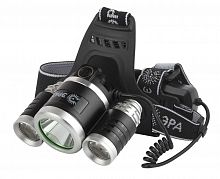 Фонарь аккумуляторный налобный GA-809 8Вт 3SMD CREE High Power Headlamp алюм. Эра Б0056111 в г. Санкт-Петербург 