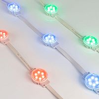 036828 Модуль управляемый SPI-F6-D40 24V RGB-RAM-Auto (1.25Вт IP68 120 deg) (пластик ) Arlight 