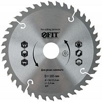 37776 Диск пильный для циркулярных пил по ламинату 185х30/25.4х40T FIT 
