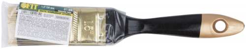 Кисть флейцевая "Стайл", искусственная черно-белая щетина, деревянная ручка 1.5" (38 мм) в г. Санкт-Петербург  фото 3