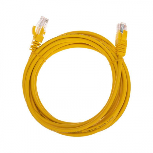 Патч-корд U/UTP CAT 5e RJ45-RJ45 26AWG LSZH желт. 3м Rexant 02-0105-3 в г. Санкт-Петербург 