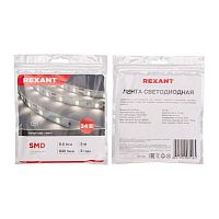 Лента светодиодная 24В SMD2835 9.6Вт/м 120 LED/м 4000К 10мм IP20 (уп.5м) Rexant 141-638 в г. Санкт-Петербург 