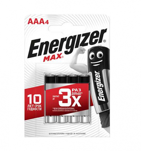 Элемент питания алкалиновый MAX LR03/286 BL4 (2/24/10800) (блист.4шт) Energizer 28645 в г. Санкт-Петербург 