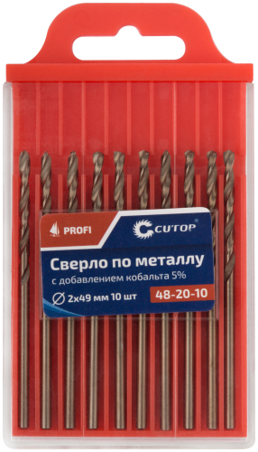 Сверло по металлу Cutop Profi с кобальтом 5%, 2 x 49 мм (10 шт) в г. Санкт-Петербург  фото 3