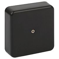 Б0061803 Коробка распаячная 75х75х20мм без клеммы IP40 черн. BS-B-75-75-20 Эра 