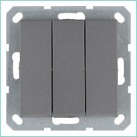 G3031S Выключатель 3-кл. 10А IP20 механизм алюм. Jasmart 