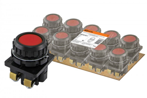 SQ0753-0011 Выключатель кнопочный КЕ 011-У2-исп.4 красный 1з 10A 660B IP40 TDM