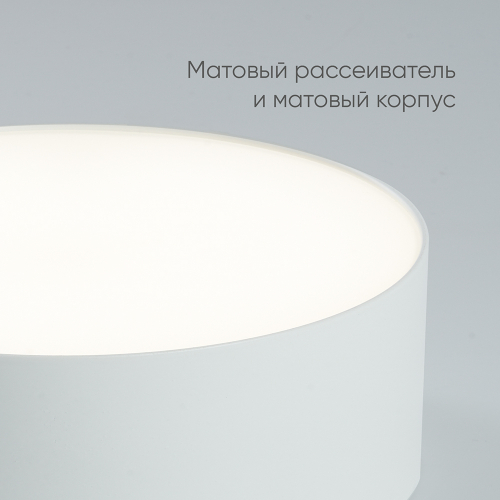 Светильник накладной со светодиодами 20W, 1400Lm, белый (4000К), AL200 “Simple matte” 48076 в г. Санкт-Петербург  фото 4