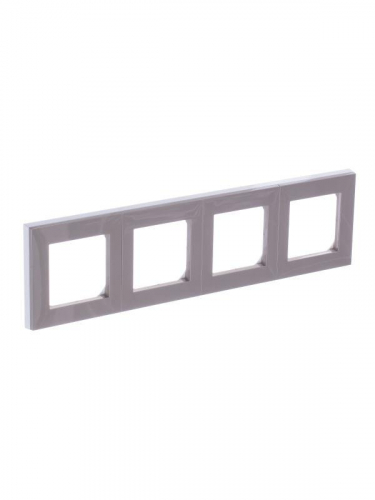 2CHH015040A6018 Рамка Levit 4п кофе макиато/бел. ABB  фото 2