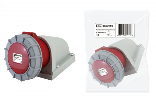 SQ0611-0029 Розетка наружной установки IP67 16А 3Р+РЕ 380В TDM