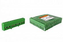 SQ0801-0084 Шина "N" нулевая в изоляторе на DIN-рейку 6х9мм 15 групп TDM