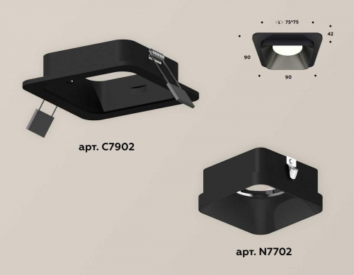 Комплект встраиваемого светильника Ambrella light Techno Spot XC (C7902, N7702) XC7902002 в г. Санкт-Петербург  фото 2